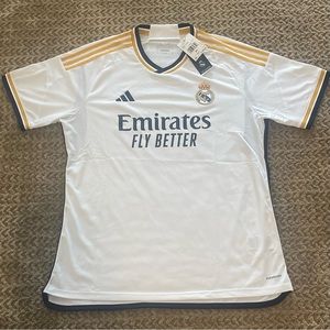 Adidas Real Madrid 23/24 Home White Authentic Soccer Jersey Mens Size XL HR3796